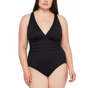 La Blanca Plus‎ Island Goddess Tummy Control One-Piece Swimsuit Size 20W
